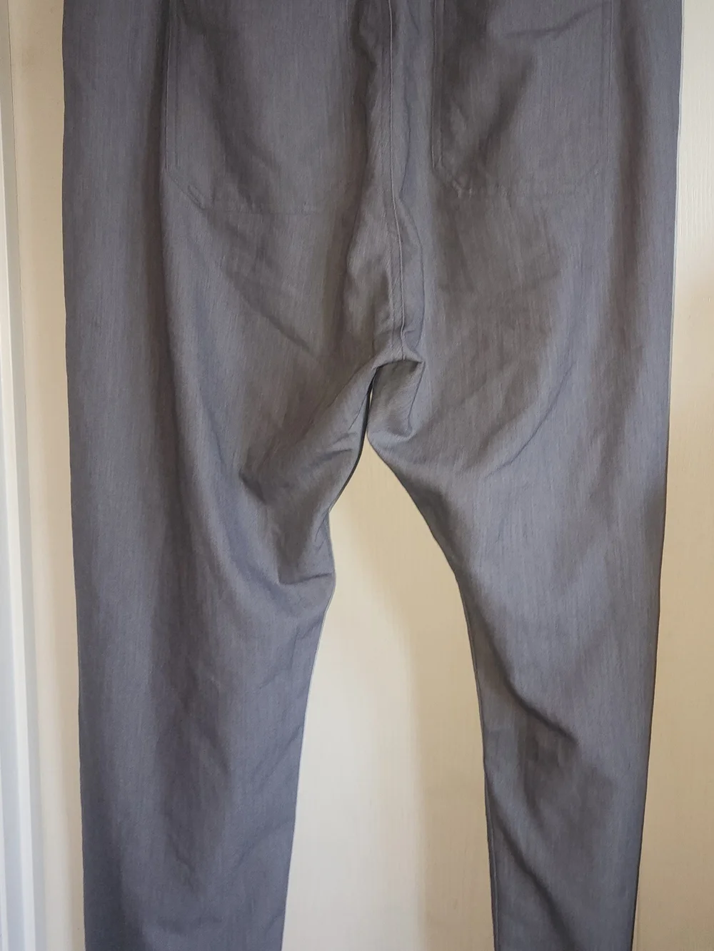 Figs MEN Grey Scrub Pants with Teal Drawstring XLT